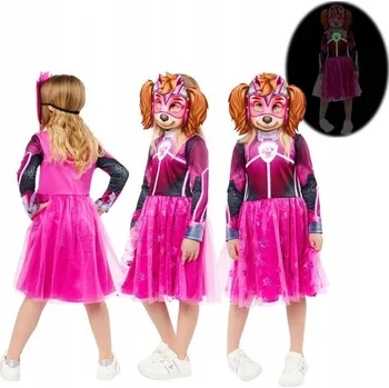 Karnevalový kostým Kostým svítící ve tmě Tlapková patrola Sky s maskou 3-4 roky