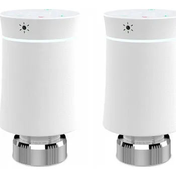 Hlavice pro radiátor MOES TUYA ZigBee 2 x TERMOSTATICKÁ HLAVICE Bílá