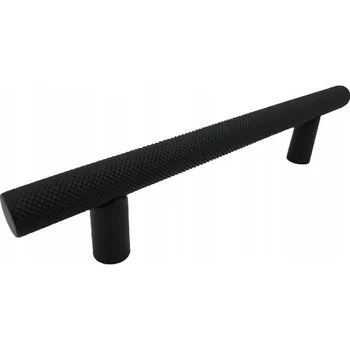 Nábytkové kování Nábytková úchytka włoski Reling L-256 ČERNÁ MATNÁ