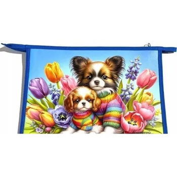 Pořadač / taška A4+ na zip s motivem psa