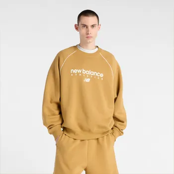 Pánská mikina Pánská mikina New Balance MT61U4JOABG – oranžová