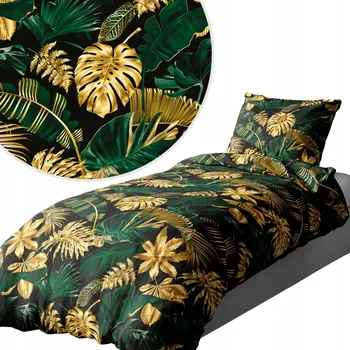 Povlečení POVLEČENÍ SADA POVLEČENÍ 140X200 CM POVLEČENÍ SOUPRAVA ČESKÝ VZOR LISTY 100