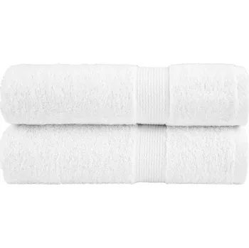 Utěrka Bílé ručníky na ruce SOLUND 50 x 100 cm, 100% bavlna, 2 ks