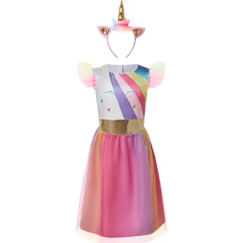 Karnevalový kostým Dívčí kostým "Jednorožec" / "Mořská panna" / "Princezna" (jednorožec, 146/152)