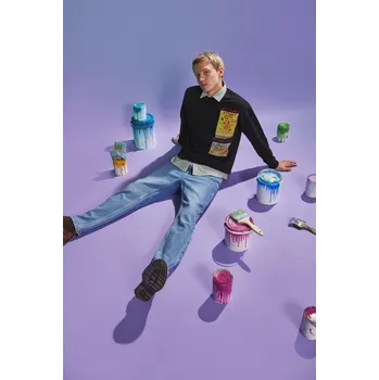 Pánské tričko Bavlněné tričko s dlouhým rukávem Medicine RS26-BUM202 černá 99X, vel. M