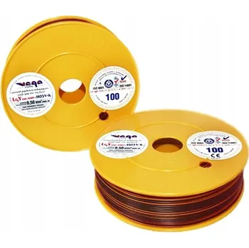 elektrický kabel Kabel LGY/H05V-K 0,50 mm2 100m Oranžovo-Černý