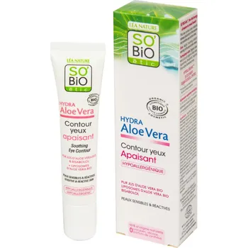 Péče o oční okolí SO’BiO étic Zklidňující krém kolem očí s Aloe Vera BIO 15 ml