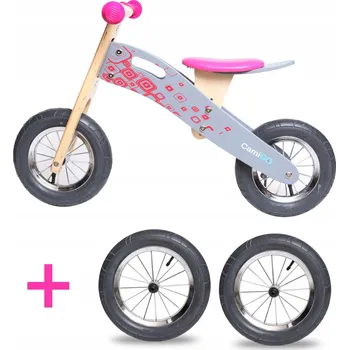 Dětské vozidlo Odrážedlo dřevěné s nafukovacími koly