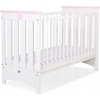 Dětská postýlka Dřevěná postýlka pro miminka 120x60 cm Lorenzo III bílá My Sweet Baby