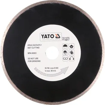 Řezný kotouč Kotouč řezný diamantový 200 x 25,4 x 2,2 mm hladký