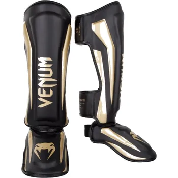Chránič holeně pro bojový sport Venum Elite Standup Shin guards, Black/Gold Velikost: L
