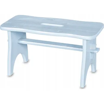 Stolička Dřevěná stolička 38x18x21 cm Modrá, malá taburetka, nízká