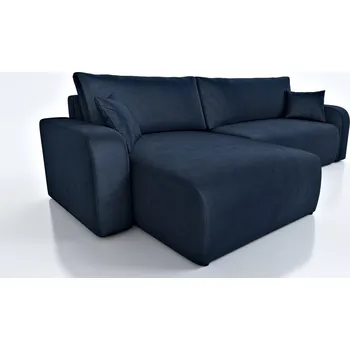 Sedací souprava Rozkládací sedací souprava do L - Lavana XL - tmavě modrá