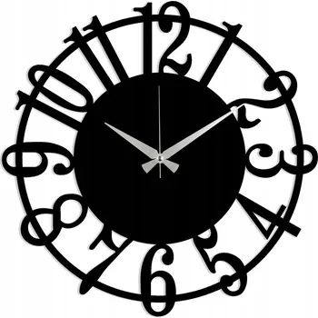 Hodiny Nástěnné hodiny Wallity černé 48 cm