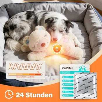 Hračka pro psa Hračka pro psy Pet Prime 7287 21x15cm Medvídek s tlukoucím srdcem pro trénink