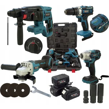 Sada nářadí Sada akumulátorového nářadí Bavaria 21V, 2 akumulátory, kufr