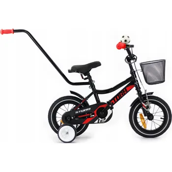 Jízdní kolo Dětské kolo STORM ROCKET 12 černé/červené/bílé