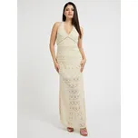 Guess dámské dlouhé béžové šaty