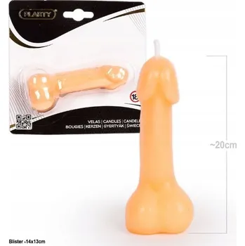 Svíčka Dekorativní vosková svíčka růžová - zábavná dekorace