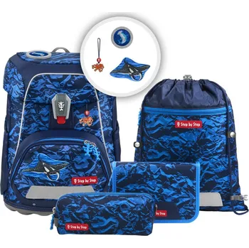 Školní aktovka Step by Step FIT, Manta Rio - 5dílný set