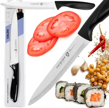 Kuchyňský nůž ZWIEGER NŮŽ NA LOU PÁNÍ, KRÁJENÍ, KUCHAŘSKÝ NŮŽ OCELOVÝ MASIVNÍ CALDO 20 CM