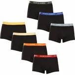 7PACK pánské boxerky Jack and Jones černé (12230353)