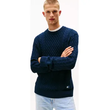 Pánský svetr Tommy Jeans pánský tmavě modrý svetr 20024168-8721222091677