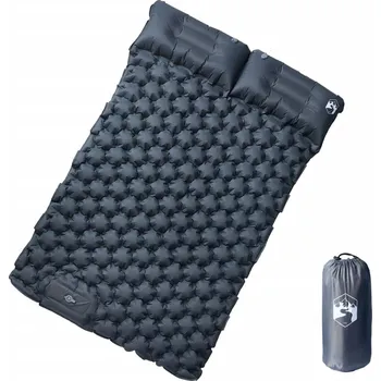 Karimatka OMAXI Samonafukovací kempingová matrace s polštáři 2 osoby šedá 390814