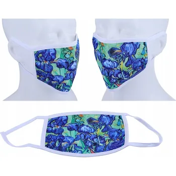 rouška OPAKOVANĚ POUŽITELNÁ OCHRANNÁ ROUŠKA NA OBLIČEJ VAN GOGH IRISY CARMANI DÁREK