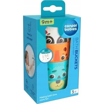 Hračka pro nejmenší Canpol Kyblíčky a kelímky do koupele 3 ks 56/000