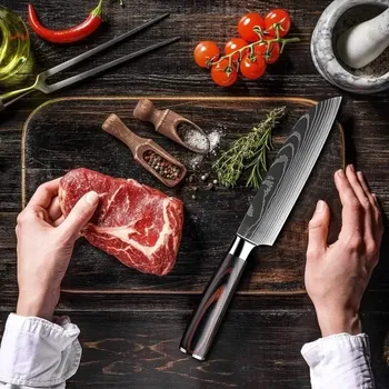 Kuchyňský nůž ZREE Nůž kuchařský nůž s motivem Western Cuisine Chef's Knife