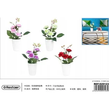 umělá květina Rest.aer - Růže v květináči 26 cm