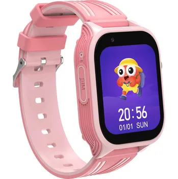 Chytré hodinky MEGALU SWLE001-BL, Dětské chytré hodinky s GPS a 4G voláním, růžové