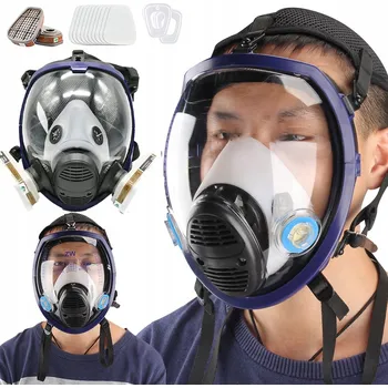 Pleťová maska Celotvárová maska s filtrem, protiprachová, plynová maska, maska pro lakýrníky