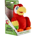Teddies Papoušek Jaroušek opakující věty plyš 18cm