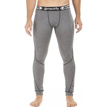 Pánské termo spodky Meatfly Danny Termo Pants A - Grey Melange | Šedá | Velikost XXL