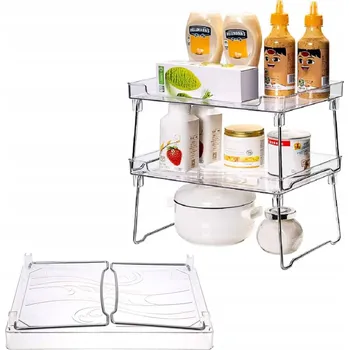 Úložný box Organizér na koření, skládací stojan, 2 ks