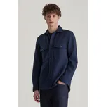 KOŠILE GANT WOOL BLEND OVERSHIRT EVENING BLUE