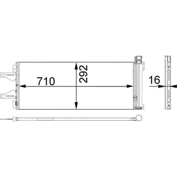 Výparník klimatizace Kondenzátor, klimatizace MAHLE AC 368 000P