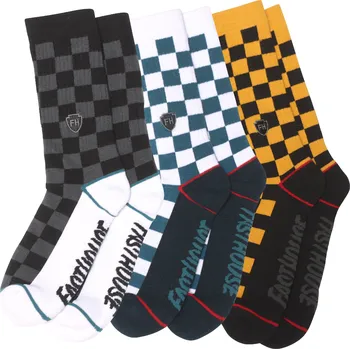 Fasthouse Triple Check Socks Velikost: 35-38 68001-99-00