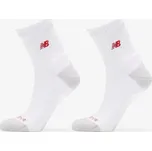 Ponožky New Balance Active Premium Crew Quarter 2-Pack White L