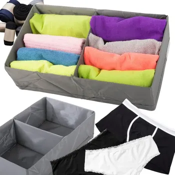 Organizér oblečení Verk Group Organizér do šatní skříně na spodní prádlo ponožky oblečení s rozdělovačem šedý