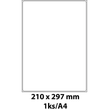 Samolepící etiketa Emy Samolepicí etikety bílé 100 ks 210 x 297 mm
