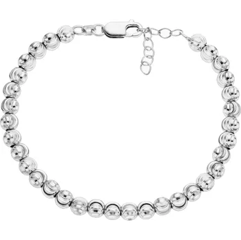 Náramek Bealio BEALIO Stříbrný náramek MĚSÍČNÍ 5 mm Délka náramku: 17+3 cm 03-06466-0234