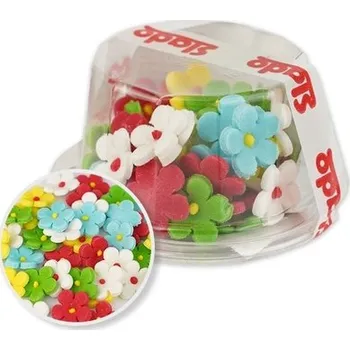 Čokoláda Cukrové květy barevné 45ks mix