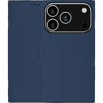 Pouzdro na mobilní telefon Flipové pouzdro z PU kůže pro iPhone 17 Pro Max - tmavě modré