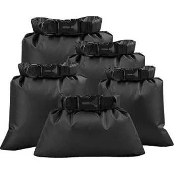 Jízdní kolo Sada vodotěsných outdoorových vaků - Černá, 5 kusů