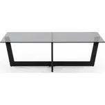 Černý konferenční stolek se skleněnou deskou 70x120 cm Plam – Kave Home ID_1832226