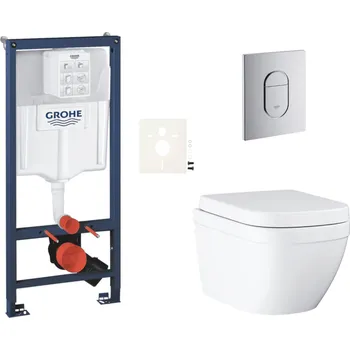 Klozet Grohe Závěsný wc set do lehkých stěn / předstěnová montáž Euro Ceramic SIKOGRSEUA