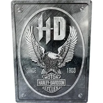 Plechová cedule Nostalgic Art Plechová cedule Harley-Davidson Metal Eagle 40 x 30 cm